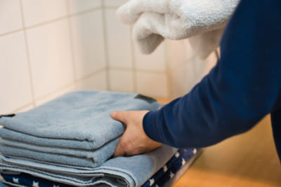 整理収納している様子